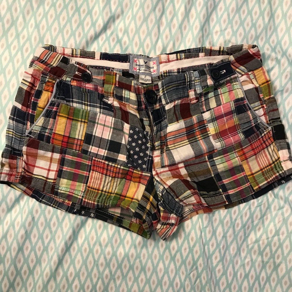 American Eagle Plaid Shorts Like New